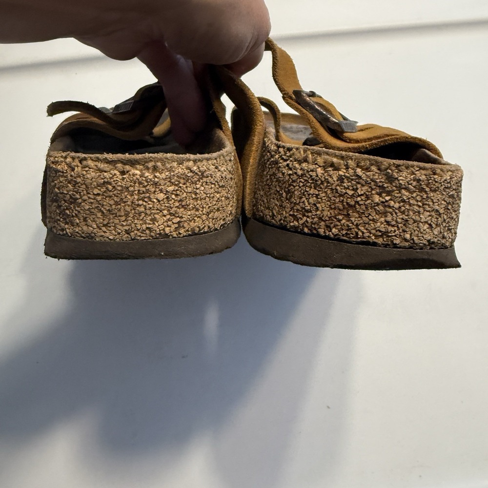 Birkenstock Arizona Suede Brown Sandals Vintage Sz 39 (8-8.5) Women's - Picture 6 of 10
